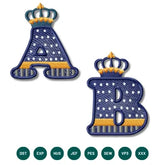 Royal Crown Alphabet Embroidery Set
